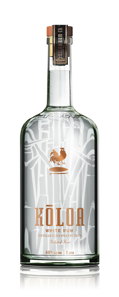 Kōloa White Rum bottle