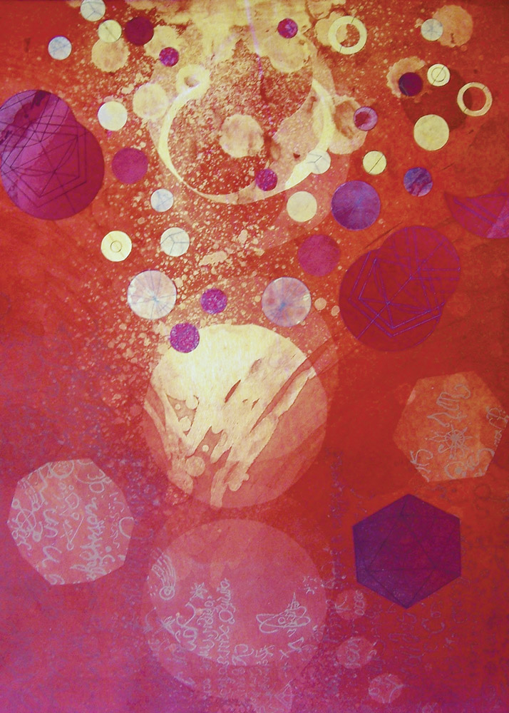 Giordano Bruno XV artwork for the Lingua Franca rosé label