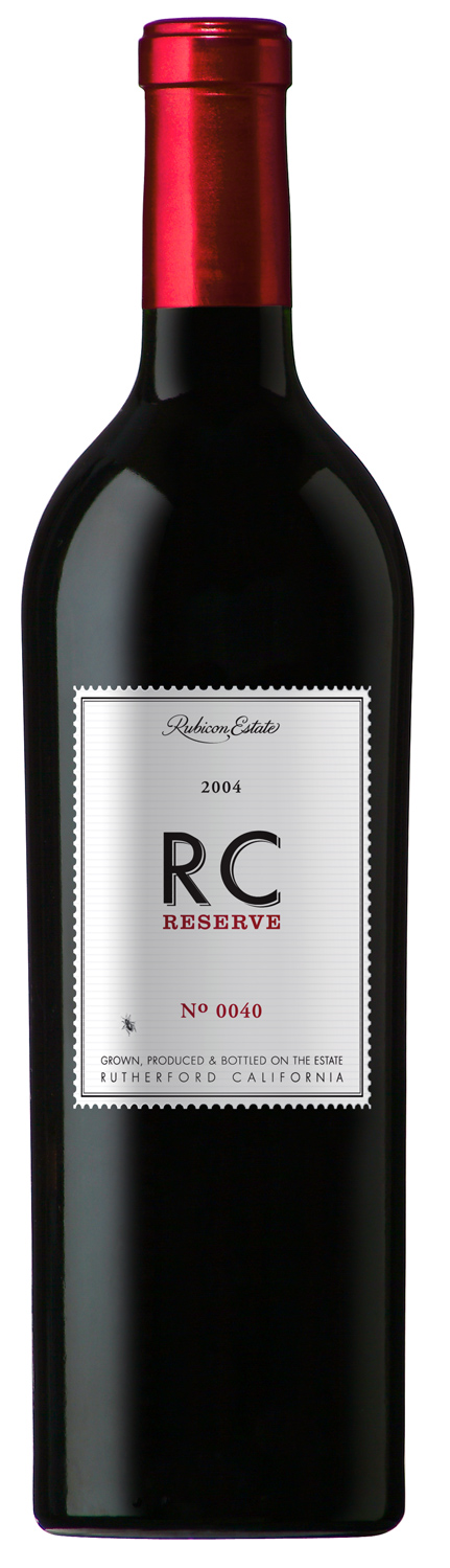 RC Reserve by Roman Coppola, with a silver-toned label, red capsule and a small spider on the 2004 label