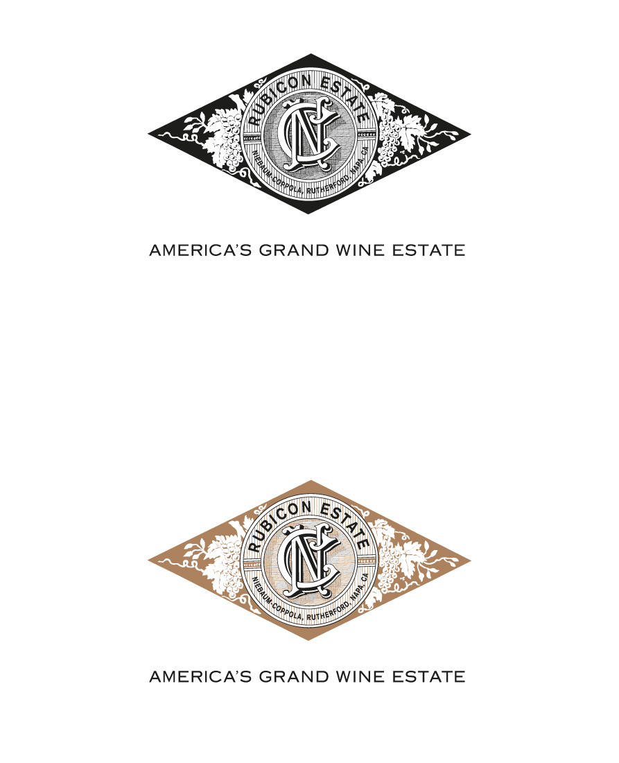 Copper Rubicon Estate diamond emblem and America’s Grand Wine Estate signature