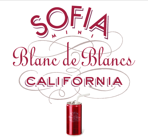 Sofia Mini Blanc de Blancs identity and end card